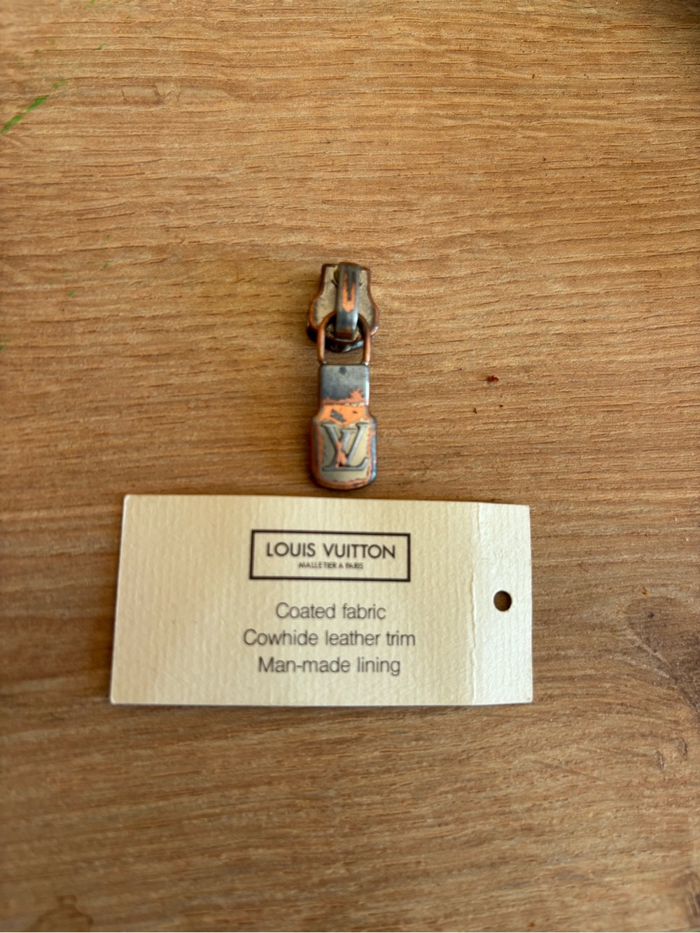 Authentic Louis Vuitton zipper pull